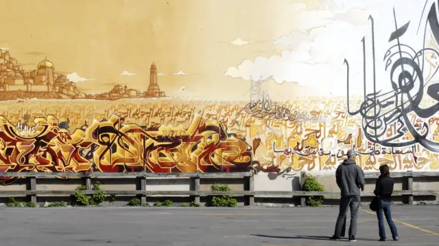 Fresque murale à Montréal au Canada