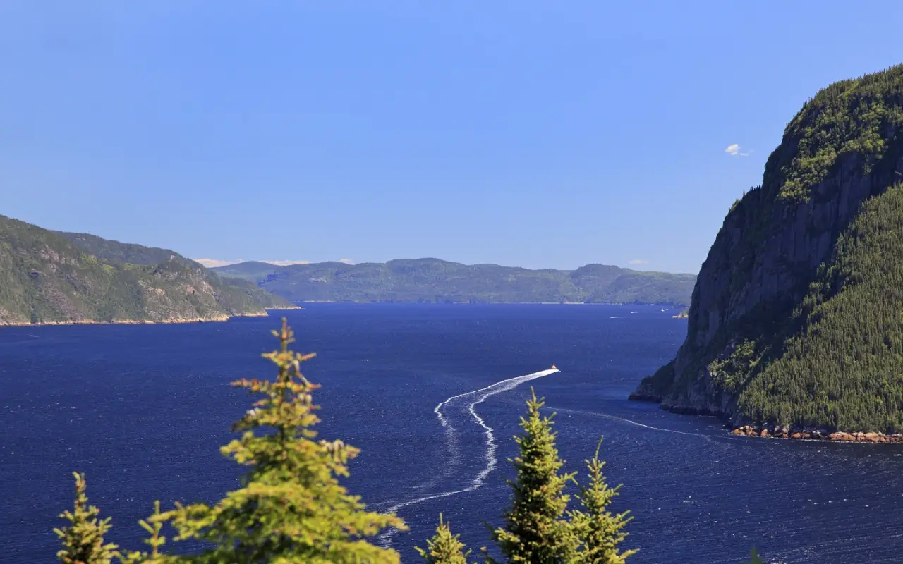 Fjord de Saguenay au Canada