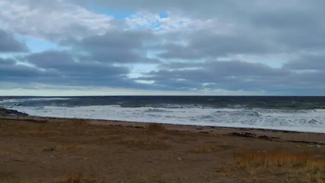 Océan arctique à Churchill Baie d'Hudson au Canada