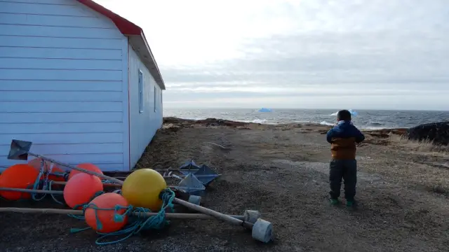 Maison à Terre-Neuve au Canada face à la mer