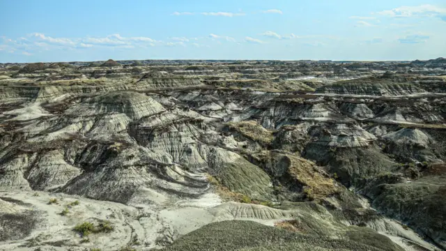 Région des badlands au Canada