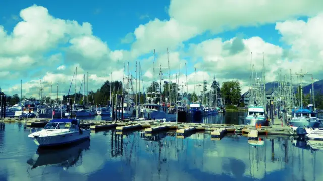 Le village d'Ucluelet au Canada