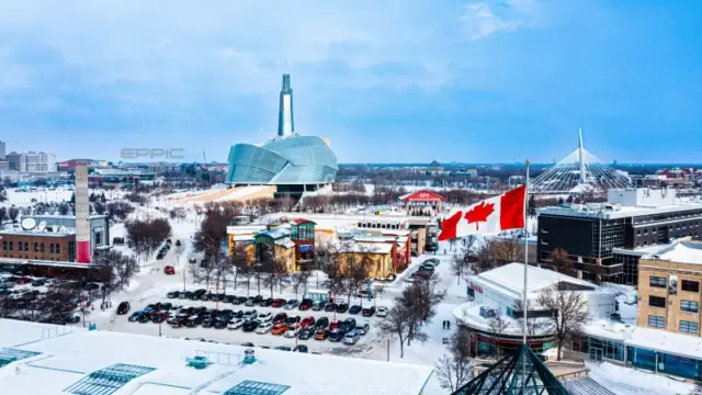 Ville de Winnipeg au Canada voyage train canada est ouest the canadian train