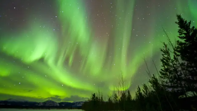 Album de photos de voyage au Canada, aurore boréale dans le Yukon